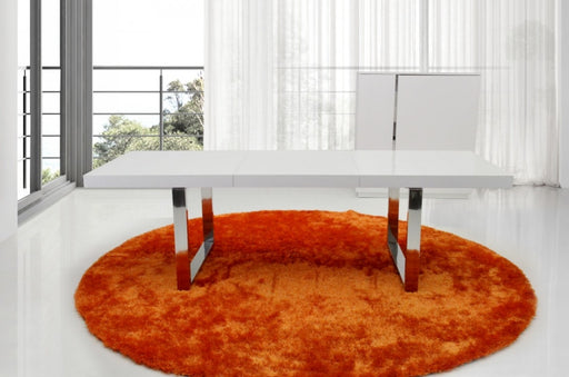 VIG Furniture - A&X Skyline White Crocodile Extendable Dining Table - VGUNAC803-255 - GreatFurnitureDeal