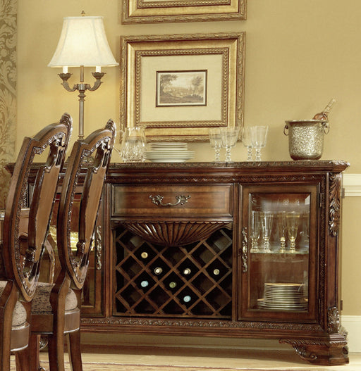 ART Furniture - Old World Double Pedestal Dining Room Set with Leather Seat & Shield Back Chairs - ART-143221-2606-set