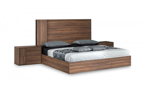 VIG Furniture - Nova Domus Asus - Italian Modern Walnut Bed - VGACASUS-BED - GreatFurnitureDeal