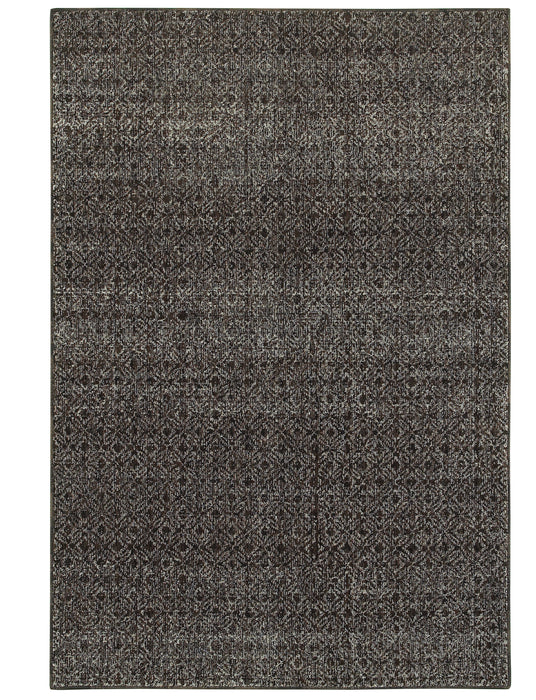 Oriental Weavers - Atlas Black/ Grey Area Rug - 8048Q - GreatFurnitureDeal