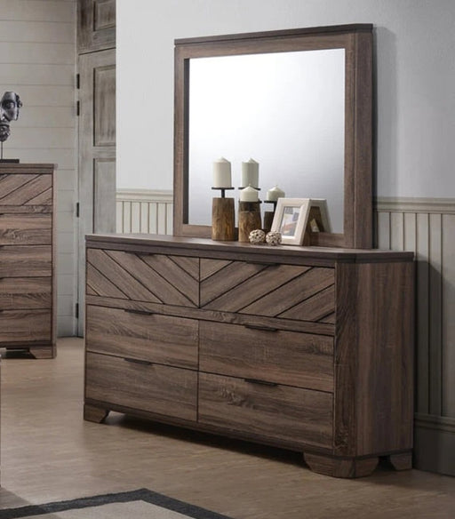 Myco Furniture - Audrey Dresser with Mirror - AU840-DR-M - GreatFurnitureDeal