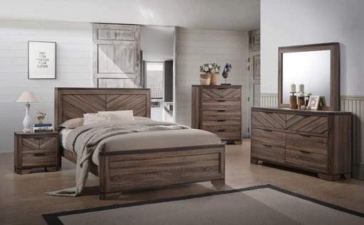 Myco Furniture - Audrey 3 Piece Eastern King Bedroom Set in Brown - AU840-K-3SET - GreatFurnitureDeal