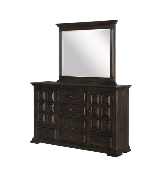 Myco Furniture - Avonadale Dresser with Mirror in Espresso - AV401-DR-M - GreatFurnitureDeal