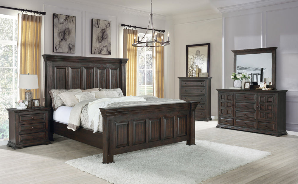 Myco Furniture - Avonadale King Bed in Espresso - AV401-K