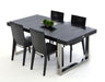 VIG Furniture - Skyline - Modern Black Crocodile Lacquer Dining Table - VGUNAC803-255-B - GreatFurnitureDeal