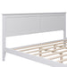 GFD Home - White Solid Wood 3 Pieces King Bedroom Sets (King Bed + end table +dresser) - GreatFurnitureDeal