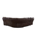 GFD Home - SECTIONAL MOTION SOFA BRWON - GreatFurnitureDeal