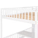 GFD Home - Full-Over-Full Bunk Bed with Changeable Table , Bunk Bed Turn into Upper Bed and Down Desk - Pink - GreatFurnitureDeal