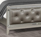 GFD Home - Harmony Queen Size Mirror Front Bed made with Wood in Silver Color - GreatFurnitureDeal