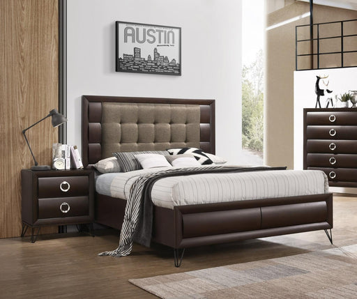 Acme Furniture - Tablita 3 Piece Eastern King Bedroom Set in Dark Merlot - 27457EK-3SET - GreatFurnitureDeal