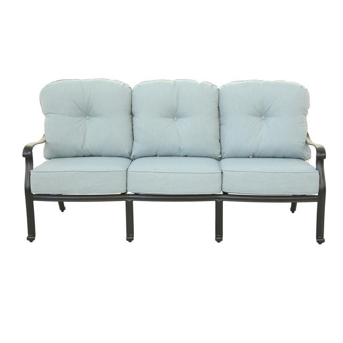 GFD Home - Patio Sofa, Light Blue - GreatFurnitureDeal