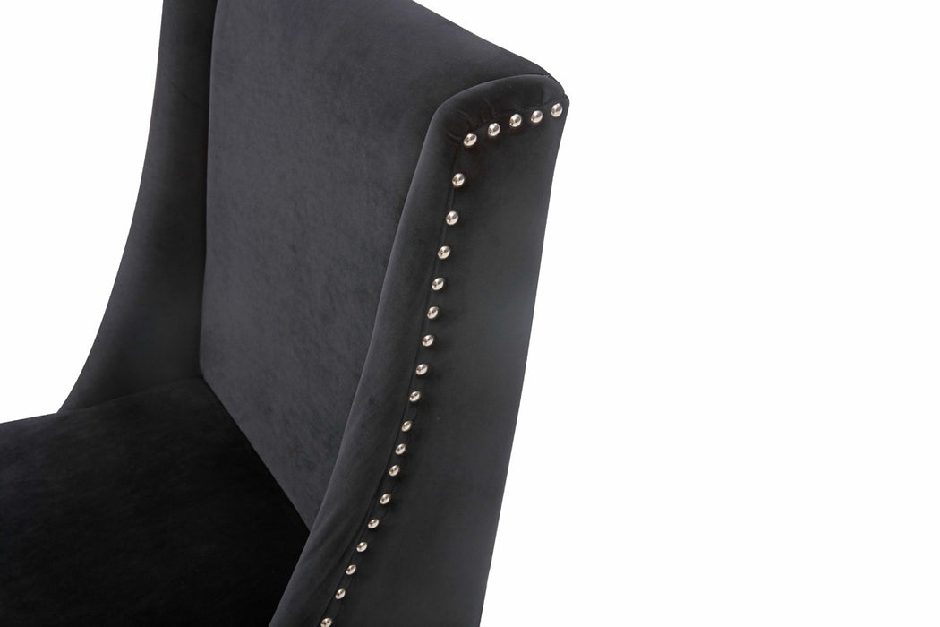 VIG Furniture - Modrest Alexia Modern Black & Rosegold Dining Chair - VGVCB8356-BLK