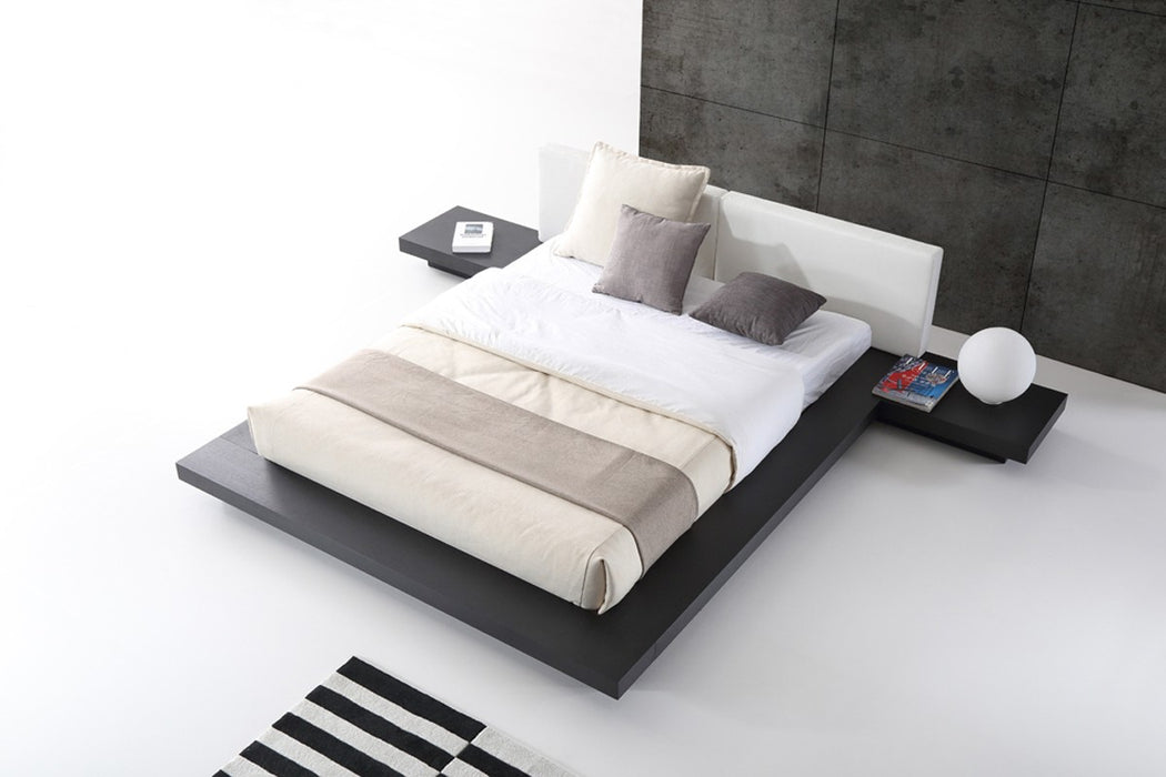 VIG Furniture - Modrest Opal Modern Wenge & White Platform Bed - VGVCBD855-WGEWHT - GreatFurnitureDeal