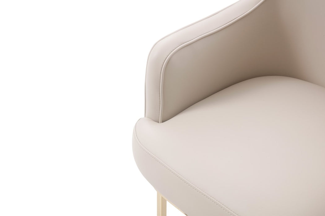 VIG Furniture - Modrest Tyler Modern Grey & Gold Dining Chair - VGVCB8599-LTGRY - GreatFurnitureDeal
