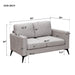 GFD Home -[VIDEO provided] [New]Modern 3-Piece Sofa Sets with Sturdy Metal Legs,Chenille Upholstered Couches Sets Including 3-Seat Sofa, Loveseat and Single Chair for Living Room Furniture Set (1+2+3 Seat) - GreatFurnitureDeal