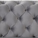 GFD Home - Modern 3-Piece Sofa Sets with Sturdy Metal Legs,Velvet Upholstered Couches Sets Including Three Seat Sofa, Loveseat and Single Chair for Living Room Furniture Set,Gray - GreatFurnitureDeal