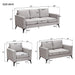 GFD Home -[VIDEO provided] [New]Modern 3-Piece Sofa Sets with Sturdy Metal Legs,Chenille Upholstered Couches Sets Including 3-Seat Sofa, Loveseat and Single Chair for Living Room Furniture Set (1+2+3 Seat) - GreatFurnitureDeal