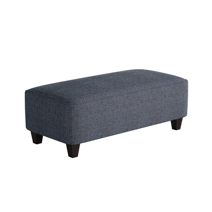 Southern Home Furnishings - Sugarshack Navy 49"Cocktail Ottoman in Blue - 100-C Sugarshack Navy