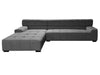 GFD Home - 125.98" Sectional Sofa Dark Grey - GreatFurnitureDeal