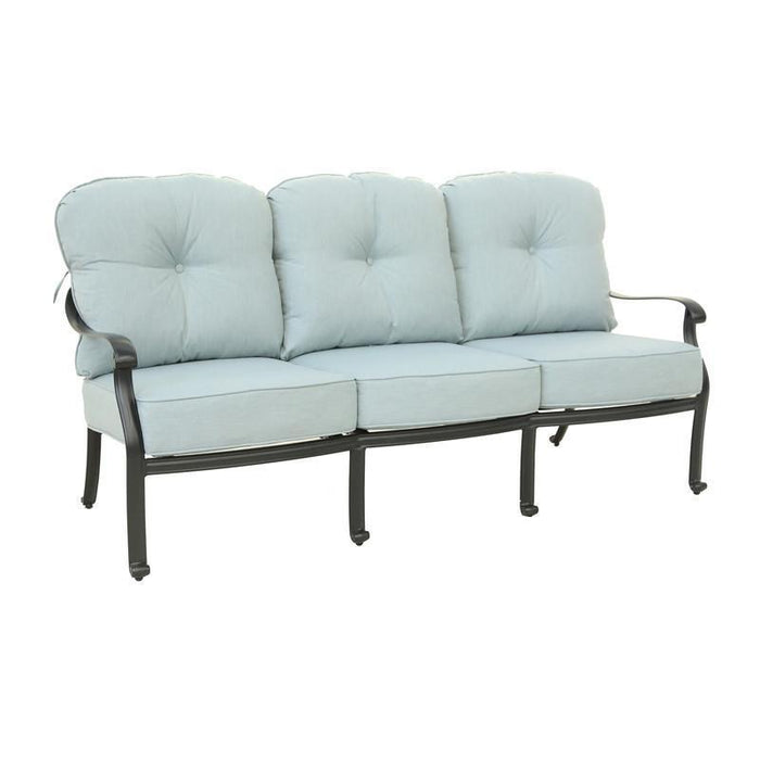 GFD Home - Patio Sofa, Light Blue - GreatFurnitureDeal