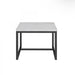 VIG Furniture - Modrest Baca White Marble Black Metal End Table - VGGMM-ET-1580-WHT-ET - GreatFurnitureDeal