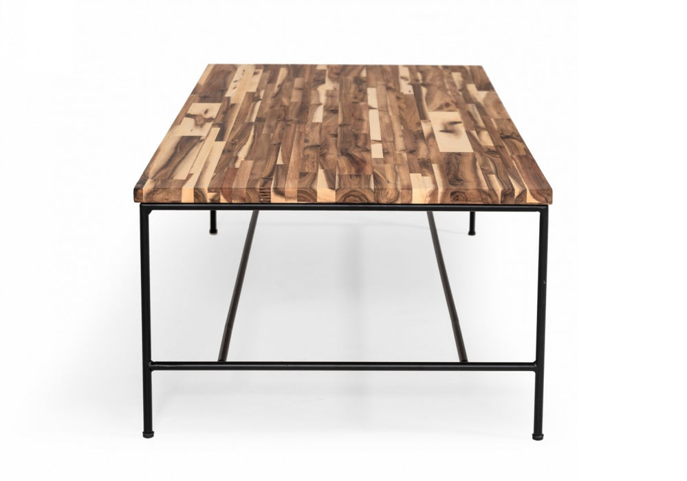 VIG Furniture - Modrest Bacone - Industrial Oak and Black Iron Coffee Table - VGAFFV18-CT6