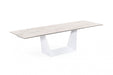 VIG Furniture - Modrest Baldwin - Modern White Ceramic Extendable Dining Table - VGNS-GD8684-C - GreatFurnitureDeal
