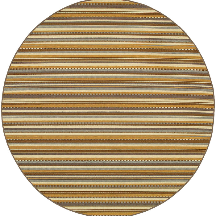 Oriental Weavers - Bali Grey/ Gold Area Rug - 1001J