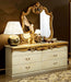 ESF Furniture - Barocco Double Dresser in Ivory/Gold - BAROCCODRESSERIVORYG