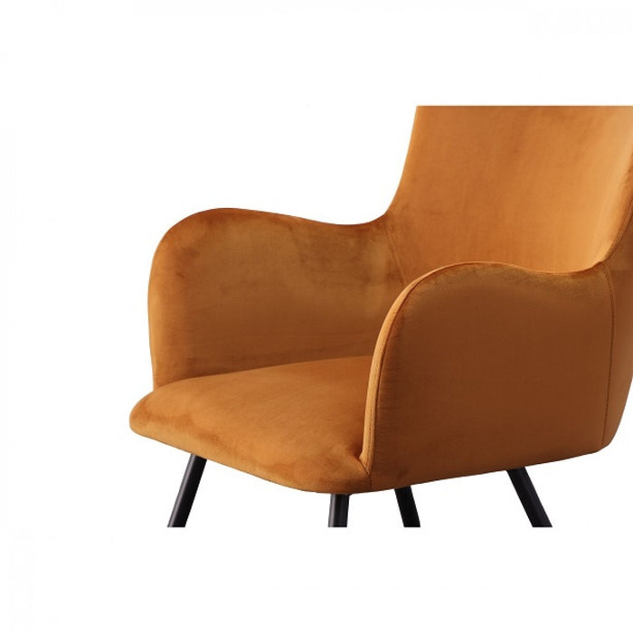 VIG Furniture - Modrest Barrett Modern Orange & Black Dining Chair - VGYFDC1040-ORG-DC