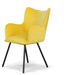 VIG Furniture - Modrest Barrett Modern Yellow Velvet Dining Chair - VGYFDC1040-YEL-DC - GreatFurnitureDeal
