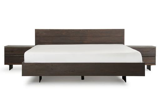 VIG Furniture - Modrest Selma Modern Dark Aged Oak Queen Bed - VGEDSELMA-BED-Q - GreatFurnitureDeal