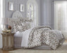 AICO Furniture - Harper 10 Piece King Comforter Set - Natural - BCS-KS10-HARPR-NAT