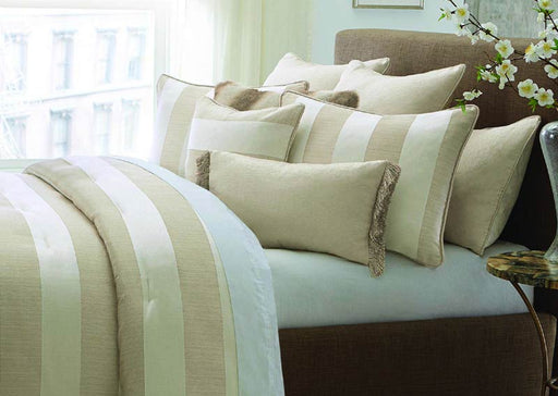 AICO Furniture - Amalfi 10 Piece King Comforter Set, Sand - BCS-KS10-AMLFI-SND - GreatFurnitureDeal