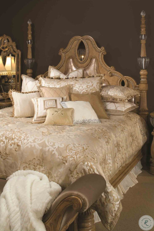 AICO Furniture - Luxembourg Queen Bedding Set - AIC-BCS-QS12-LUXEMB-CRM