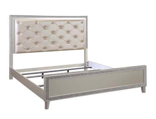 Acme Furniture - Sliverfluff Queen Bed in Champagne - BD00239Q - GreatFurnitureDeal