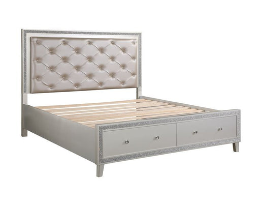 Acme Furniture - Sliverfluff Queen Bed in Champagne - BD00242Q - GreatFurnitureDeal