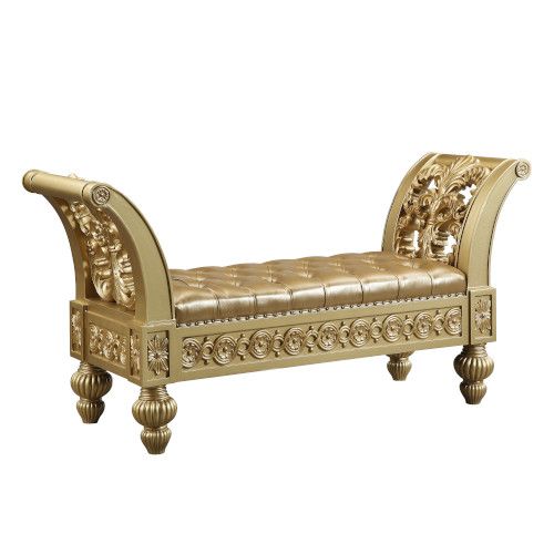 Acme Furniture - Seville Bench in Gold - BD00456 - GreatFurnitureDeal