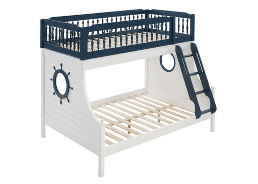 Acme Furniture - Farah Bunk Bed in Blue & White - BD00493 - GreatFurnitureDeal