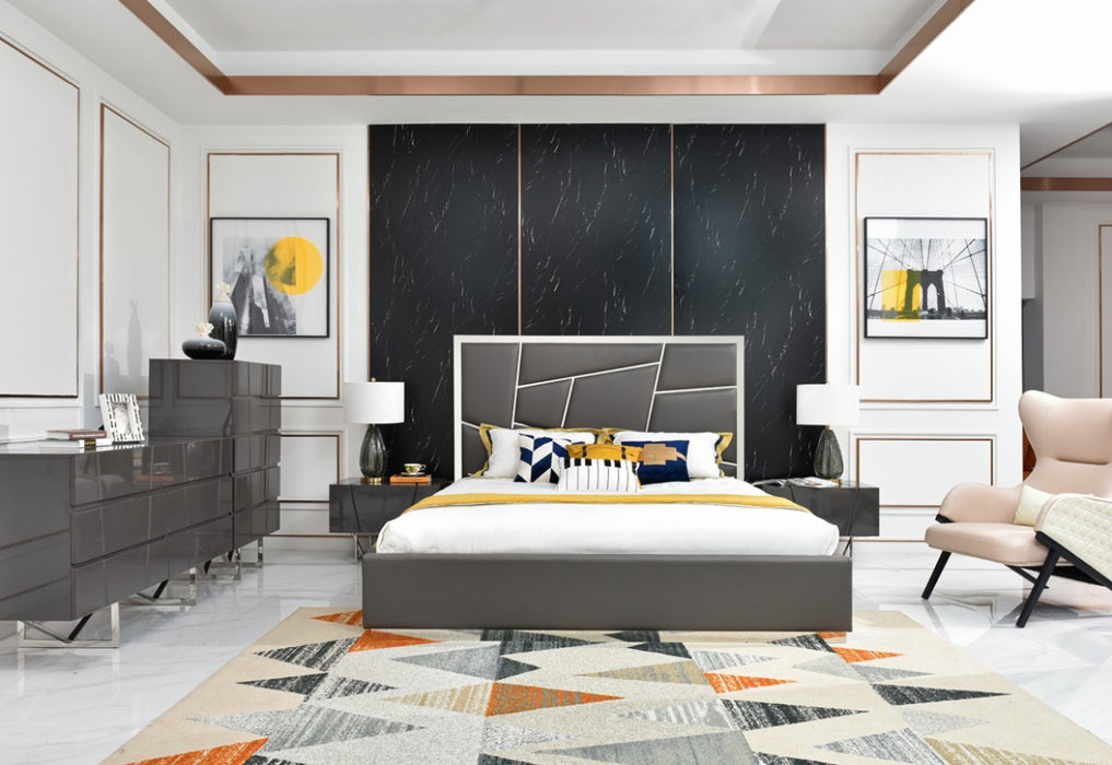 VIG Furniture - Modrest Chrysler Modern Grey Bedroom Set - VGVCBD8978-SET-GRY - GreatFurnitureDeal