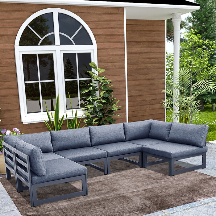 GFD Home - Outdoor sofa 6 pieces - GreatFurnitureDeal