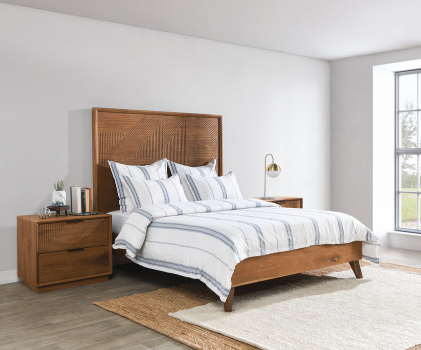 Classic Home Furniture - Jayson Blue Stripe Linen Cashmere 3pc King Set - BEDD339K - GreatFurnitureDeal