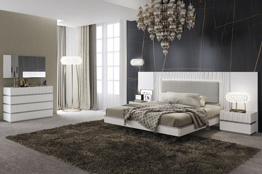ESF Furniture - Marina 3 Piece Eastern King Bedroom Set in White  - MARINABEDKS-WH-3SET - GreatFurnitureDeal