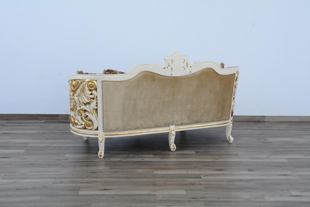 European Furniture - Bellagio Luxury Loveseat - 30017-L - Back View