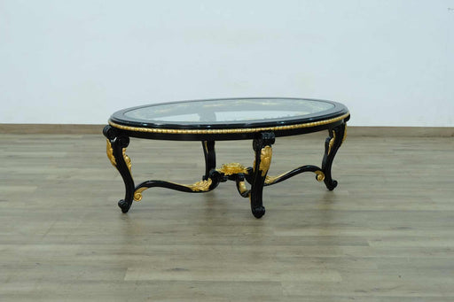 European Furniture - Bellagio III Coffee table in Black-Gold - 30019-CT - GreatFurnitureDeal