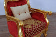 European Furniture - Bellagio II 3 Piece Living Room Set in Red-Gold - 30013-3SET - GreatFurnitureDeal