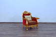 European Furniture - Bellagio II 3 Piece Living Room Set in Red-Gold - 30013-3SET - GreatFurnitureDeal