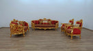 European Furniture - Bellagio II Loveseat in Red-Gold - 30013-L - GreatFurnitureDeal