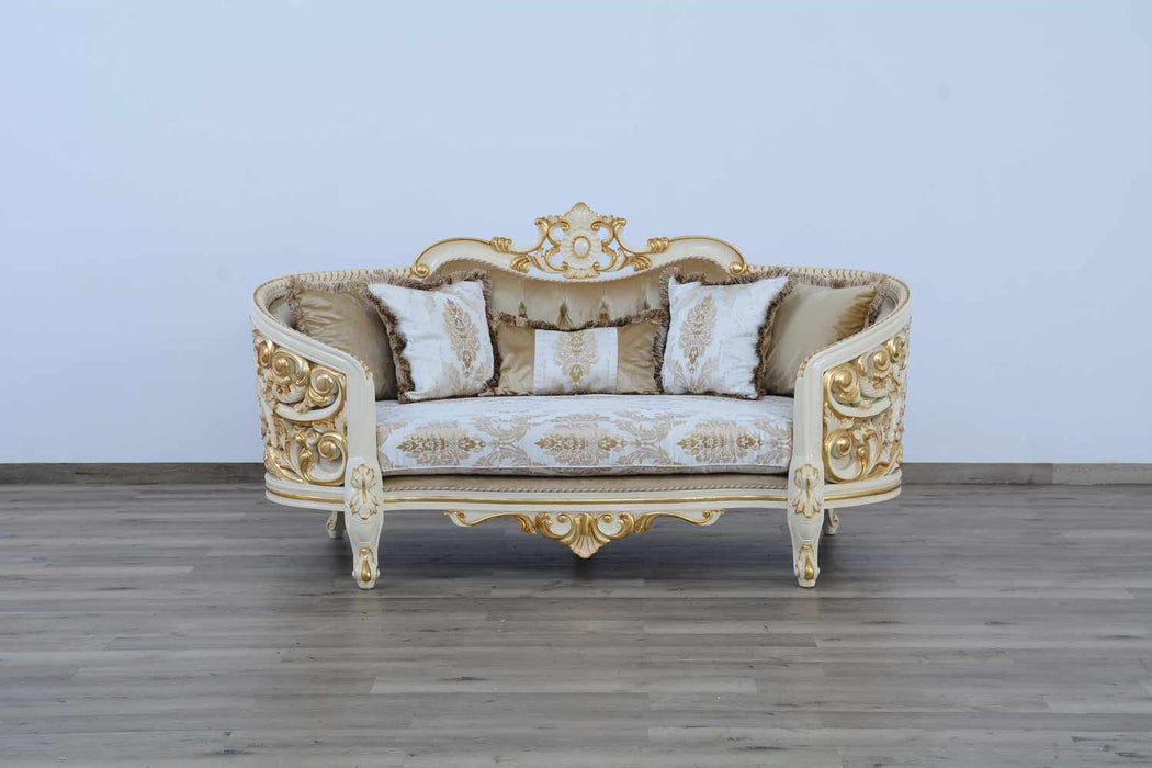 European Furniture - Bellagio 3 Piece Living Room Set in Beige - EF-30017-3SET - GreatFurnitureDeal