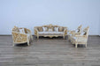European Furniture - Bellagio Loveseat in Antique Bronze Beige-Gold - 30016-L - GreatFurnitureDeal